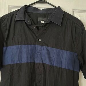 Diesel Black Shirt with Blue Stripe